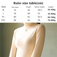 thumbnail image 3 of Camisas de manga larga con cuello alto para mujer, moda de otoño, capas básicas, ajustadas, ropa interior, 3 of 5