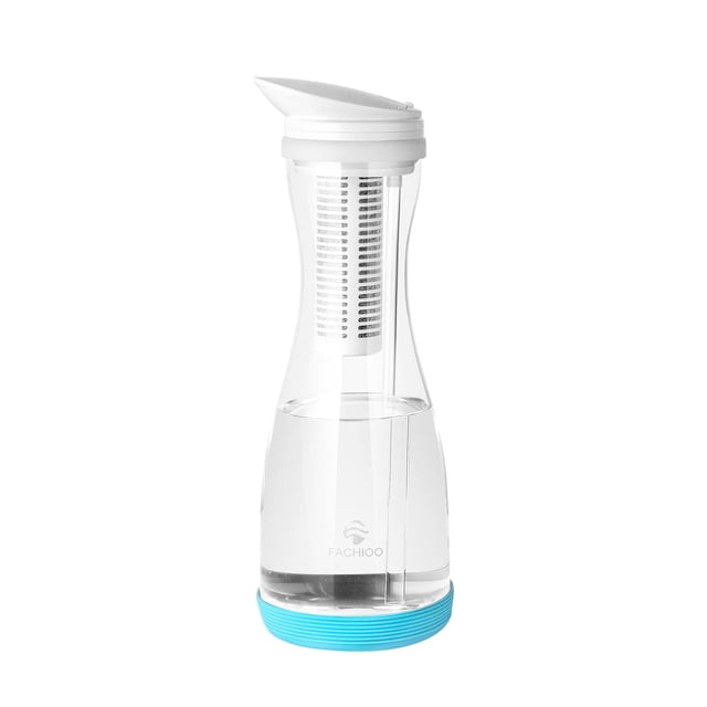 Jarra con filtro de agua FACHIOO Glass 1.3 L 211 galones NSF