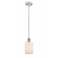 thumbnail image 1 of Innovations 516-1S-WPC-G341-LED Hadley 1 Light Pendant part of the Ballston Collection, White and Polished Chrome, 1 of 1
