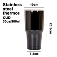 thumbnail image 2 of Taza de vaso de café de doble vacío de acero inoxidable, taza de viaje con recubrimiento en polvo para el hogar, oficina, viajes, fiesta Zhivalor Artículos para Café y Té, 2 of 5