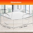 thumbnail image 2 of Air Fryer Rack for Nuwave, 8.3''*7.9'' Stainless Steel Air Fryer Accessories Roasting Steamer Grill Racks Baking Tray for Cosori Instant vortex Power xl Ninja Gourmia Air Fryer Oven, 2 of 9