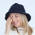thumbnail image 4 of Women's Autumn And Winter Woolen Pot Hat Fashion And Cute Knitted Warm And Cold Fisherman Hat, 4 of 9
