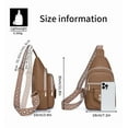 thumbnail image 3 of GAEKEAO Sling Bag Crossbody Bags for Women Vegan Leather Fanny Pack Chest Travel Anti Theft Purse Shoulder Bag handbags Gifts, 3 of 6