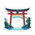 thumbnail image 5 of cartoon Torii Gate Stickers, Waterproof Torii Gate Sticker for Water Bottle Laptop Phone Cases Planner Skateboard Luggage Helmet Party Favor Decor, Ideal for Adults Teens Teacher Rewards, 5 of 9
