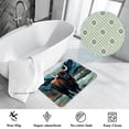 thumbnail image 3 of Yak Polyester Non-Slip Machine Washable Bath Rugs Office Mat Floor Mats, 3 of 6