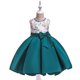 thumbnail image 1 of Herrnalise - Vestido para niña pequeña con lazo bordado de perlas de color liso para fiesta de cumpleaños y flores, 1 of 8