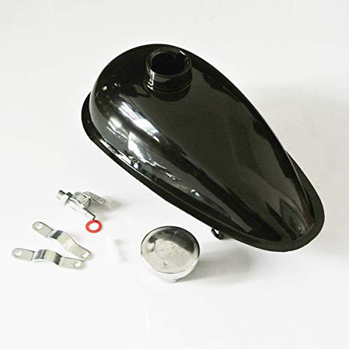 Sthus Réservoir de Carburant 2L avec Bouchon Ensemble Petcock pour Moteur de Vélo Motorisé 80cc 66cc 49cc
