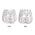 thumbnail image 5 of Xecao's Alpacas and Hearts for a double-layer running short for women, perfect for gym, tennis, and more, featuring a convenient pocket., 5 of 9