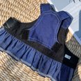 thumbnail image 5 of Ropa vaquera para perros Primavera Verano Vestido para perros Arnés Bulldog francés Vaqueros Gato Pajarita Sudadera con capucha Perros pequeños y grandes Falda con anilla en D York, 5 of 5