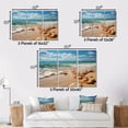 thumbnail image 4 of Designart "Sunkissed Sands at the Beach I" Nautical & Beach Metal Wall Decor Set, 4 of 5