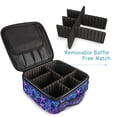 thumbnail image 4 of FORMRS Travel Makeup Bag Large Capacity Train Case Cosmetic Organizer with Adjustable Dividers, Neon Pink Starfish, 4 of 8
