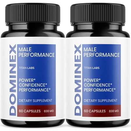 Dominex Advanced Formula Natural Supplement Pills for Max Strength 120 Capsules