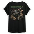thumbnail image 2 of Jurassic World - Giants Grid - Juniors Oversized Graphic T-Shirt, 2 of 4