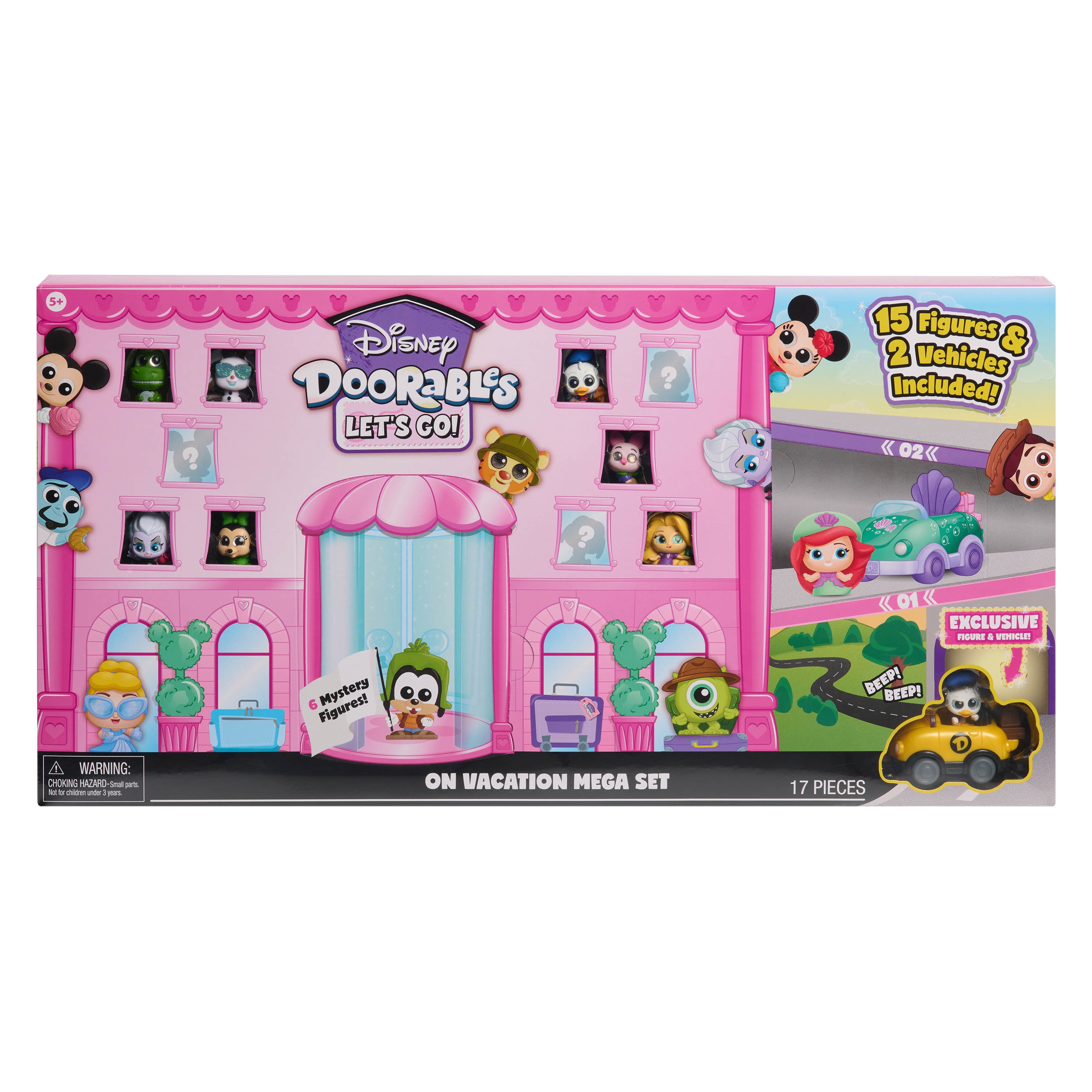 Disney Doorables Mega Vacation Set, Exclusive New Pack, Kids Toys