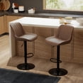 thumbnail image 1 of Juego de 2 Bancos de Bar Youhauchair Ajustables Giratorios en PU, 1 of 8