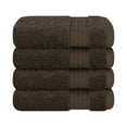 thumbnail image 5 of Cotton Paradise 100% Cotton 4 Piece Washcloths, Soft Absorbent Small Hand Face Towels Wash Rags for Body, Brown, 5 of 6
