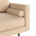 thumbnail image 6 of Pemberly Row Velvet Mid-Century Contemporary Velvet Sofa in Sand, 6 of 6