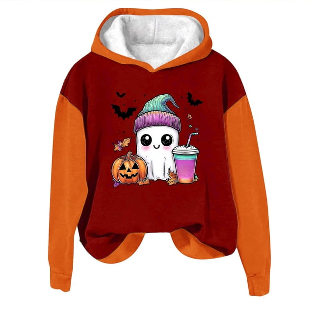 Vestes pour Femmes - Mode Chandails en Molleton à Capuche Décontractés à Manches Longues pour Femmes - Polyester Imprimé Décontracté Quotidien