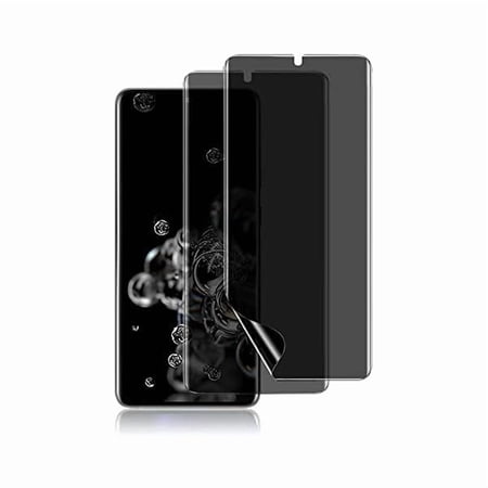 can [2 Pack Compatible with Samsung Galaxy S20 Ultra 5G 6.9-inch Privacy Screen Protector, Anti-Spy Flexible TPU Film, Support Fingerprint Unlock, Easy Installation, Full Coverage, Bubble Free