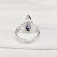 thumbnail image 6 of Natural Amethyst Ring, Rough Amethyst Gemstone Ring, Feb Birthstone, Doted Band, 925 Sterling Silver, Womens Ring, Christmas, Thanksgiving, Handmade, Statement Jewelry, Rough Gemstone Jewelry, 6 of 6