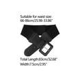 thumbnail image 3 of INSPIRE CHIC Elastic Waist Belts for Women Belts Rectangular Chunky Buckle Black 66-86cm/25.98-33.86", 3 of 4
