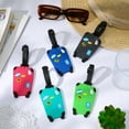 thumbnail image 5 of AOWOO 5 Pcs Luggage Tags, Flexible Silicone Travel Identification Tag Set, Cute Bright Baggage Tags for Suitcases, Bags and Luggage(Multi-Color), 5 of 8