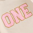 thumbnail image 6 of Bagilaanoe Newborn Baby Girl Oversized Romper Sweatshirt Long Sleeve Bodysuits Letter Embroidery Pullover 6M 12M 18M Infant Casual Tee Tops, 6 of 8
