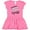 Raspberry with Polka Dots, variant on Inktastic My Dad is a Fantasy Football Legend Girls Baby Dress