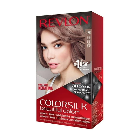 Tinte para cabello Revlon Colorsilk beautiful color 72B rubio champiñón