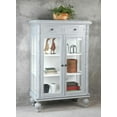 thumbnail image 4 of Sunset Trading Cottage Transitional Cabinet in Distressed Gray/White Curio Wood, 4 of 5