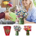 thumbnail image 2 of Tarjeta de flores Pop-Up Floral 3D tarjeta de felicitación para cumpleaños regalo del Día de la madre graduación aniversario de boda Tarjeta de bendición, 2 of 4