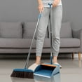 thumbnail image 7 of MERILER Broom and Dustpan Set - 180° Rotatable, Standing Storage, Scraping Teeth, Suitable for Home (1x Set), 7 of 7