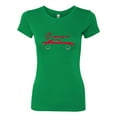 thumbnail image 2 of Wild Bobby, SRT Silhouette Street Racing Viper, Cars and Trucks, Women Slim Fit Junior Tee, Kelly, Medium, 2 of 4