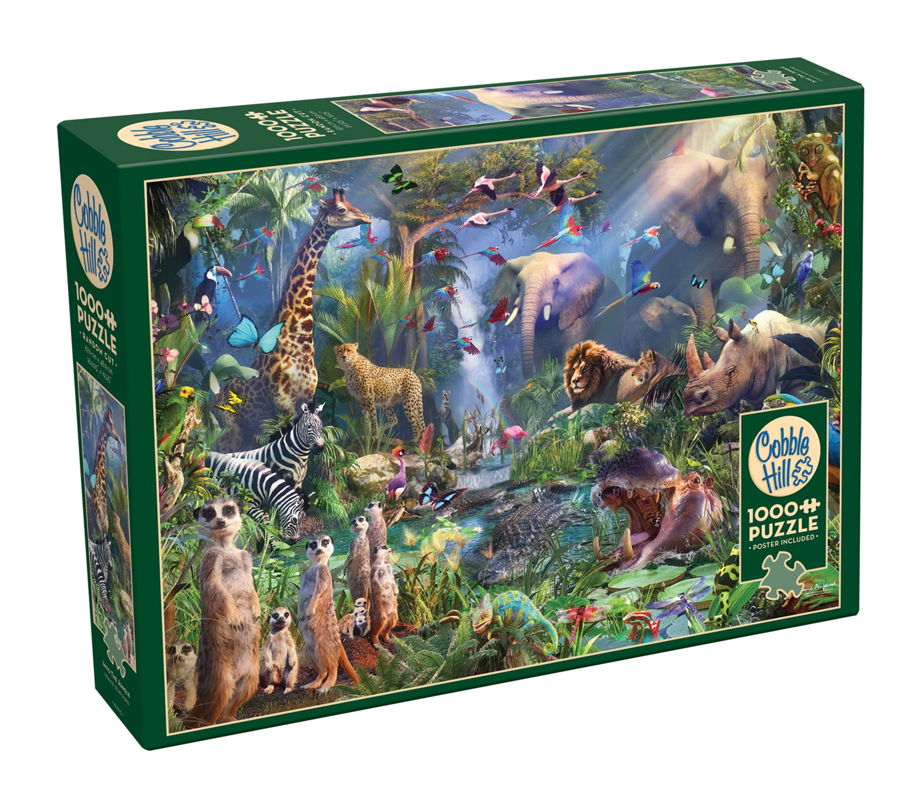 Cobble Hill: Into the Jungle 1000 Piece Jigsaw Puzzle