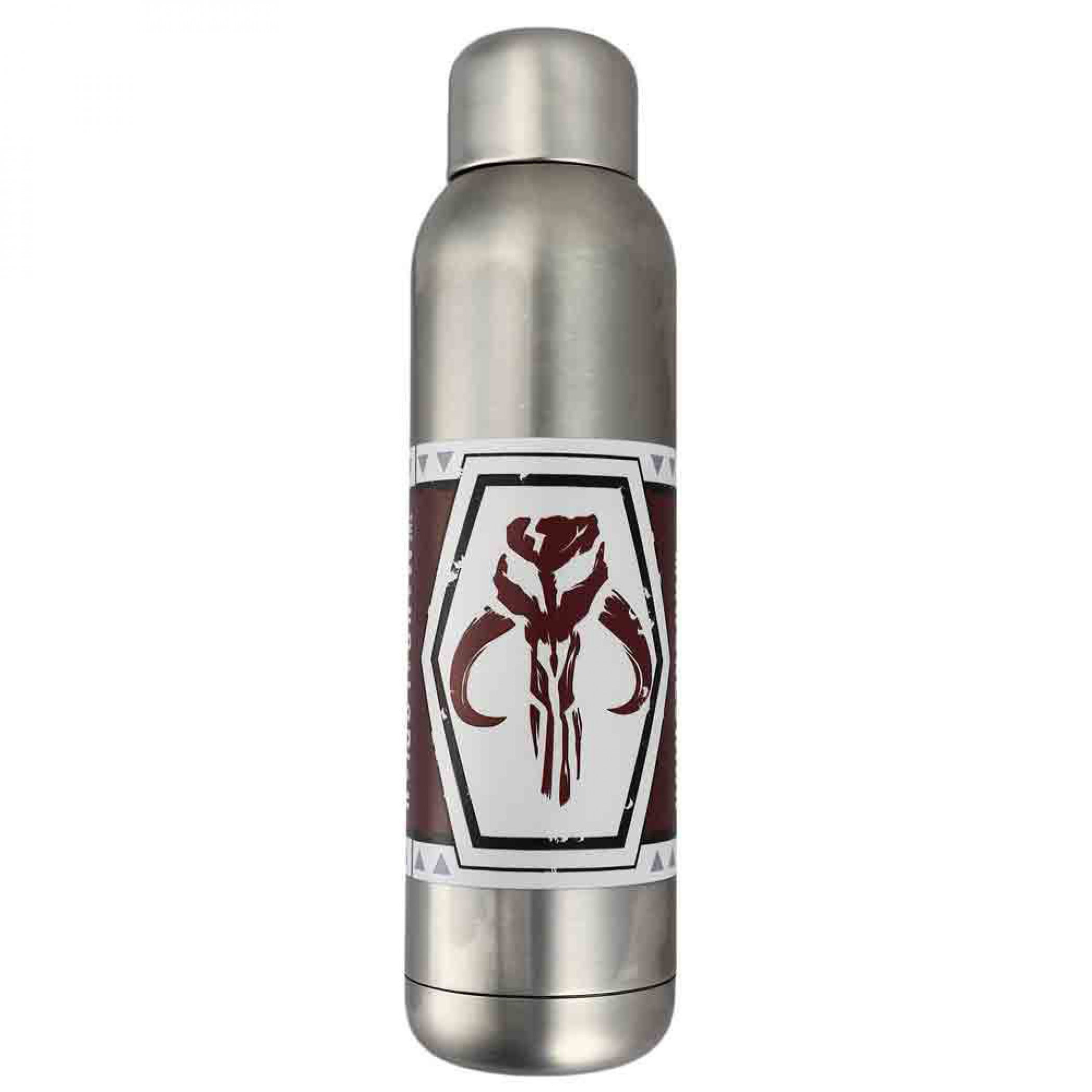 OFFICIAL STAR WARS THE MANDALORIAN METAL SCREW TOP WATER BOTTLE NEW & BOXED * 