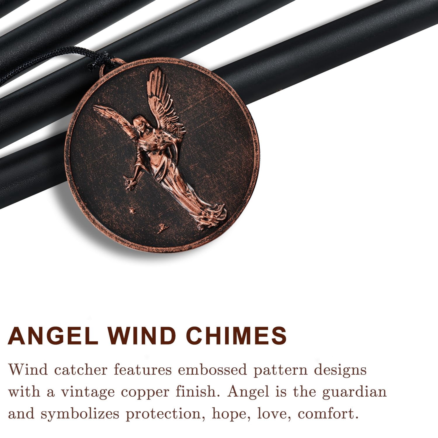 Wind Chimes For Outside  Vintage Angel Deep Tone Chime Outdoor Clearance Memorial/festivals/birthday Gift Mom Dad Women Grandma Home Garden Patio Decor (32" Angel)