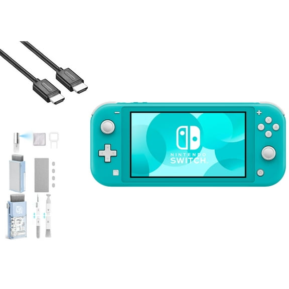 Pre-Owned Nintendo Switch Lite - Turquoise with BOLT AXTION Cleaning Kit HDMI ( )