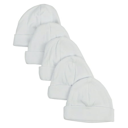 

White Baby Cap (Pack of 5)