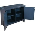thumbnail image 4 of Modern Console Table Sofa Table, 40" Wood Sideboard Buffet Storage Cabinet with 2 Adjustable Shelf for Hallway, Entryway, Living Room, Bedroom, Blue, 4 of 17