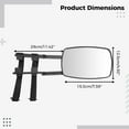 thumbnail image 4 of 2PCS Extension Towing Mirror Universal Clamp-on Trailer Mirror Car Side Mirror, 4 of 6