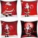 thumbnail image 1 of ?Coversolate? Funda de cojín de 45 x 45 Fundas de cojín navideñas, juego de 4 fundas de cojín con estampado de lino y algodón, funda de cojín decorativa para sofá, oficina, funda de cojín, 1 of 6