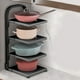 thumbnail image 1 of Almacenamiento y organización de cocina, estante de almacenamiento ajustable para ollas y sartenes con gran capacidad de carga, organizador de cocina ventilado, estantería de alambre., 1 of 6