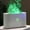 humidifiers for bedroom, variant on Flame Aroma Diffuser, Usb-Powered Cool Mist Humidifier With 7-Color Led Lights, Portable Aromatherapy Machine For Home Bedroom Office, White