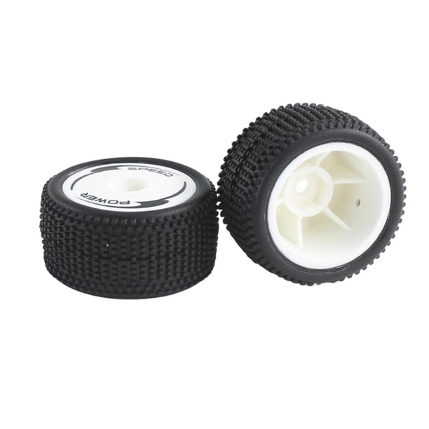2 piezas de neumáticos traseros para vehículo RC, negros, fáciles de instalar, actualización de 32 mm, repuestos para coche RC para Wltoys 244016,