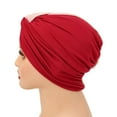thumbnail image 3 of Knot Turban for Women, Breathable Instant Turban|Standard Size Cotton|Pre-tied Scarf, Hijab Cap&Undercap, Head&Hair Wrap, 3 of 4