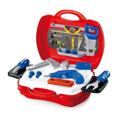 Huppin's Kids Toy Tools Set- Fun Tool Box Kit- For Kids Educational Toy And Best