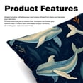 thumbnail image 2 of Whale Luxurious Velvet Bed Pillow Inserts with Unique Patterns - Set of 2, 16x16, 18x18, 20x20 Inches - Ideal for Throw Pillow Covers and Home Decor, 2 of 6