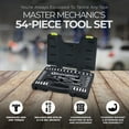 thumbnail image 2 of Open Box Master Mechanic Drive 54 Piece Mechanic's Tool Accessory Socket Set, 2 of 7