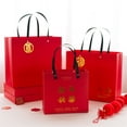 thumbnail image 2 of 1 bolsa de regalo con forma de bendición para el Festival de primavera, bolsa de regalo roja, bolsa de papel de mano, bolsa multifunción para galletas y dulces, caja de regalo para el Festival de prim, 2 of 5