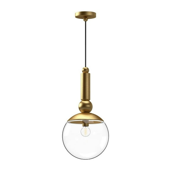 PD560510BGCL-Alora Lighting-Delilah - 1 Light Pendant-20.25 Inches Tall and 9.88 Inches Wide-Brushed Gold Finish    -Traditional Installation